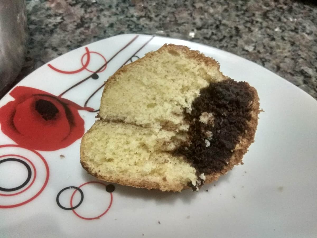 Bolo Mesclado com Chocolate