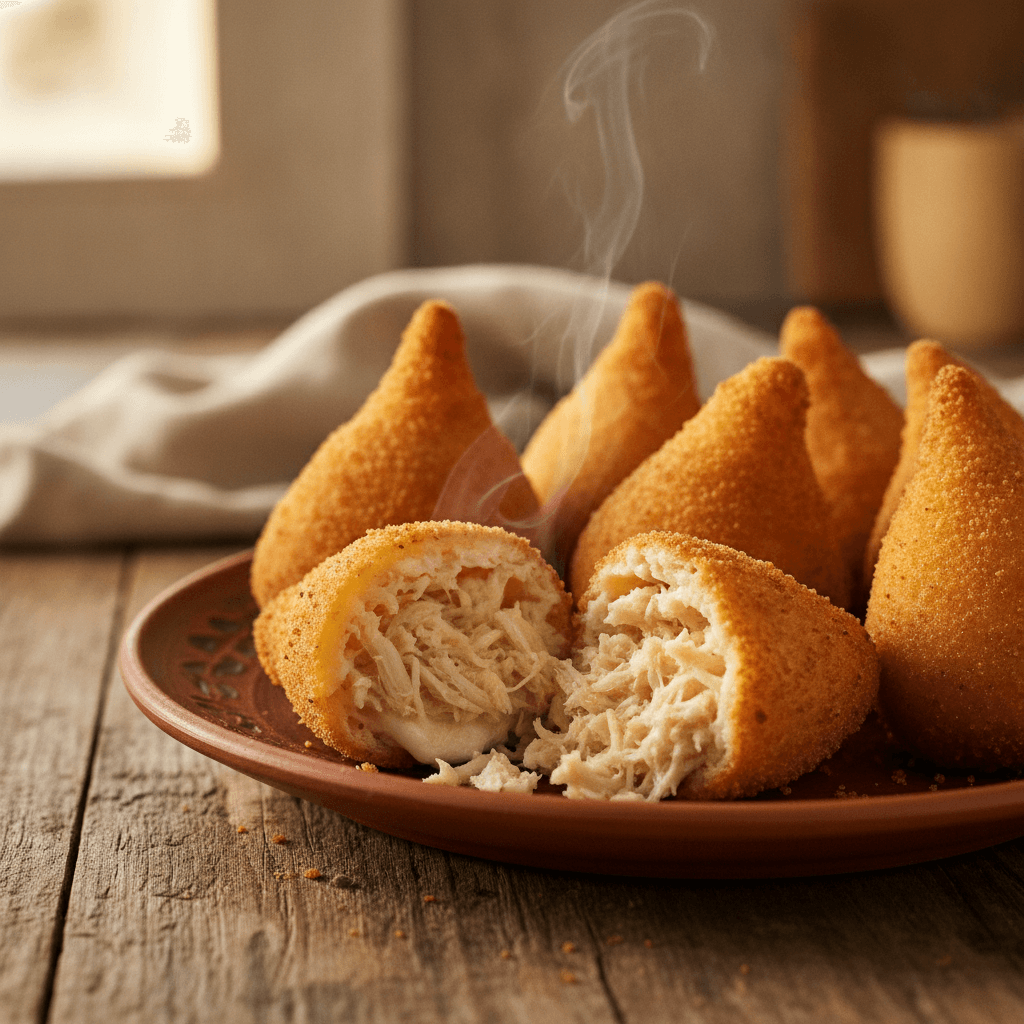 Coxinha de Frango com Requeijão